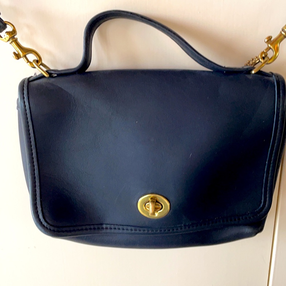 Coach navy small crossbody